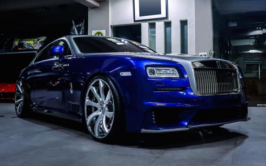 Rolls-Royce Wraith Blue & Silver on Forgiato Wheels (Fondare-ECL) '2019